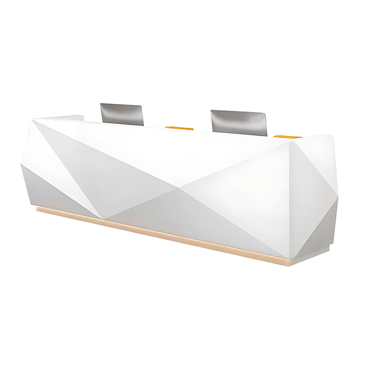 White Lacquer Front Desk Reception Desk Company Welcome Desk