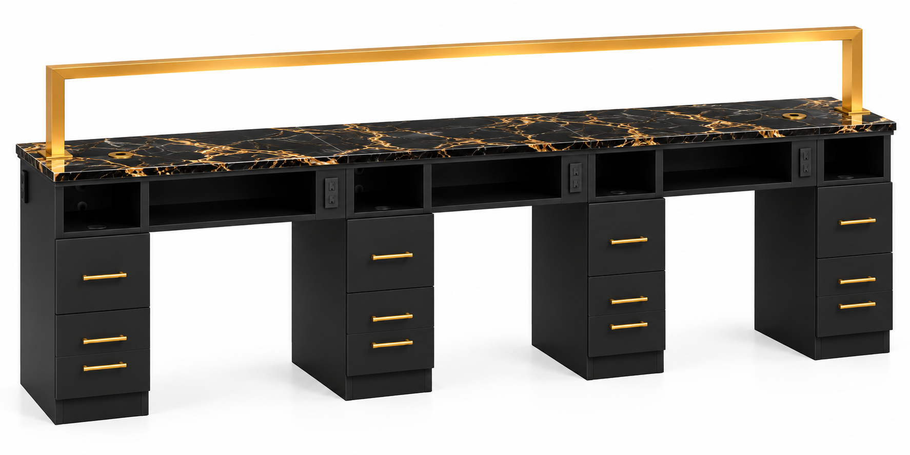 triple nail table black