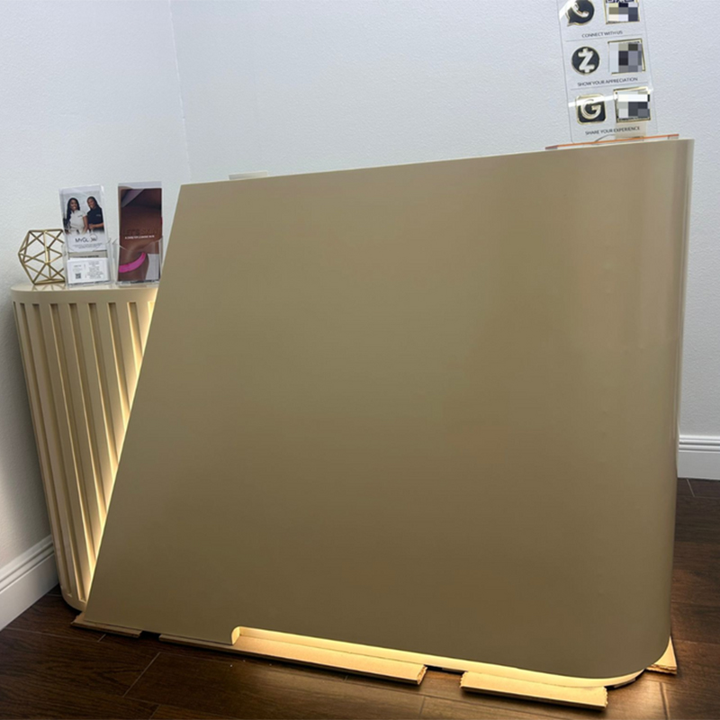 Sulla Modern Round Custom Reception Desk_看图王