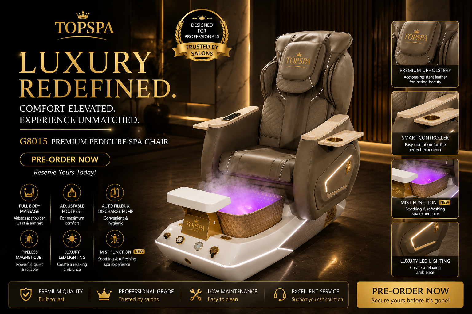 Chicago Nail Salon Customer Review | Complete Custom Nail Salon Furniture Project by TOPSPA