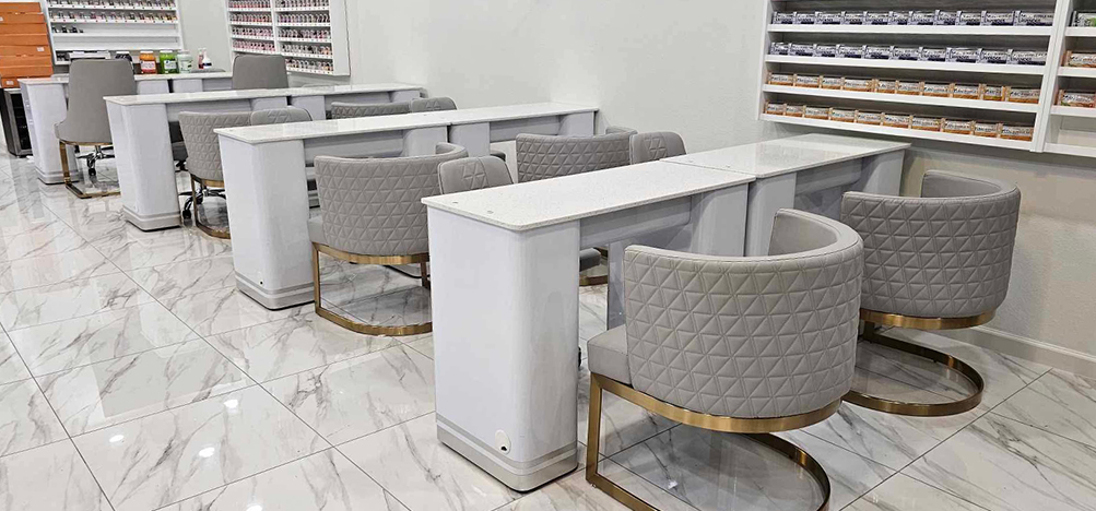 US Nail Salon Praises TA GLOBAL SUPPLY's Custom Furniture & Service After Perfect Order